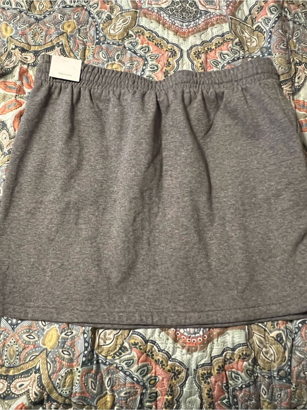 Maurices Gray Elastic Waist Mini Skirt